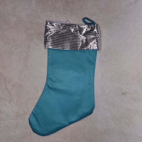 Assortment Kids Christmas Stocking Faux Sequins 16” Long NWT - Picture 11 of 11